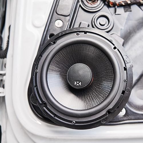 Miniatura 2 de NVX VSP65 - Altavoces para automóvil de 6.5 pulgadas, 600 W máximo, 200 W RMS, coaxial de 2 vías de 6-12 pulgadas con tweeters de cúpula de seda de