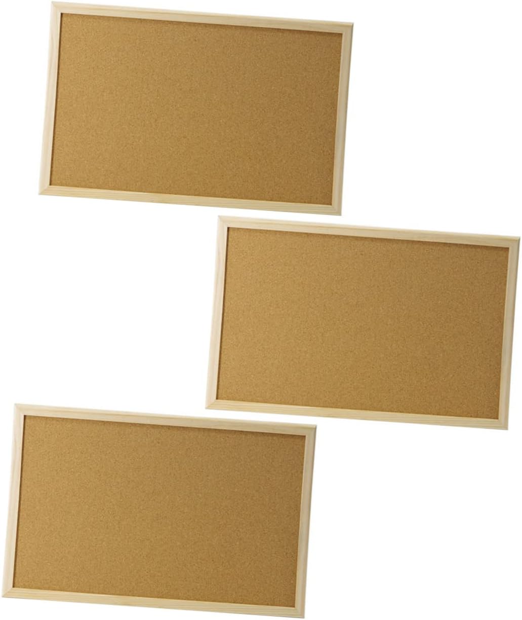 Cork Bulletin Board Frame Memo Board for Home and Classroom Use Easy to Install for Photos and Reminders