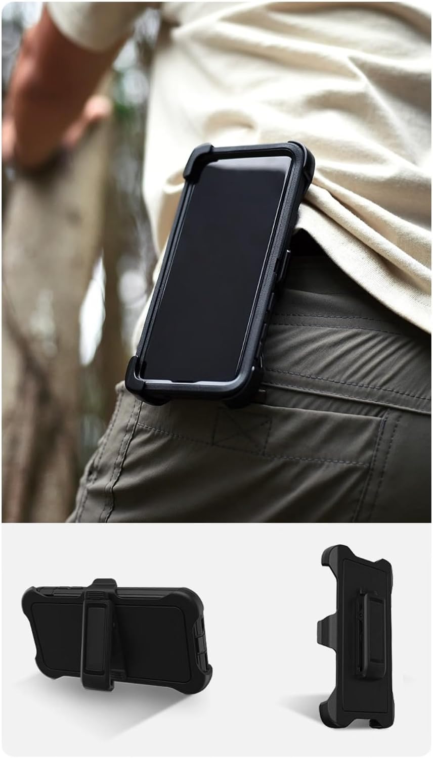 2 Pack Replacement Belt Clip Holster for OtterBox Defender Series Case Apple (iPhone 17 Pro Max / 6.9")