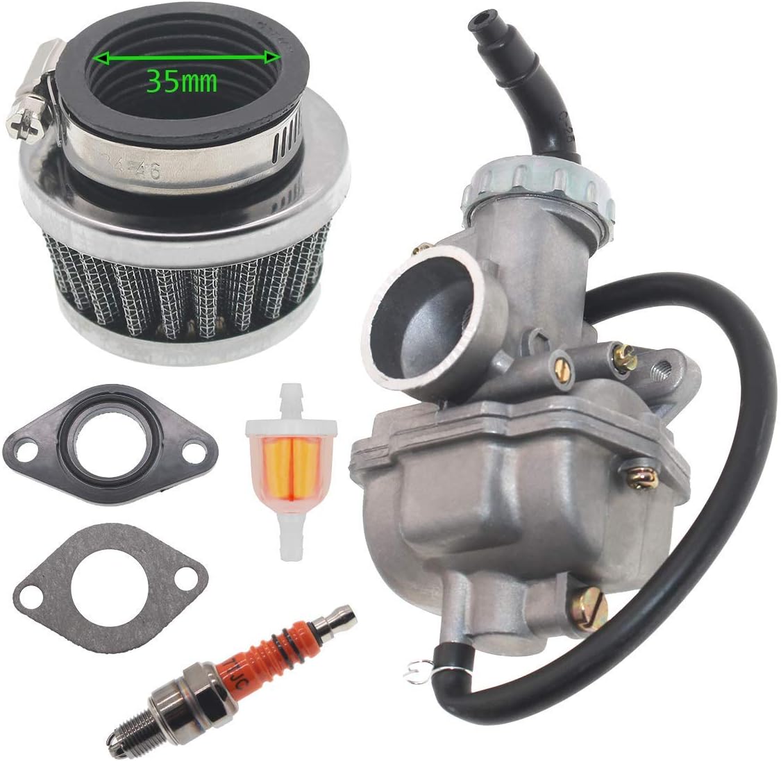 PZ20 110cc ATV Carburetor For TaoTao 110cc 125cc ATV Go Kart Dirt Bike Carb | TaoTao ATV PZ20 110cc 125cc 90cc 70cc 50cc Go Kart Dirt Bike 4 Stroke Engine Carburetor