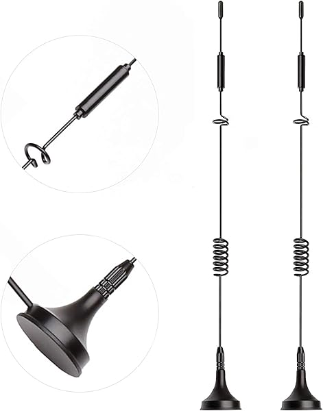 Bingfu 4G LTE Antenna TS9 Base Magnetica 8dBi Mimo Antenna 2 Pezzi Compatibile con Router Hotspot Mobile MiFi Dongle Modem USB Netgear LB2120 Nighthawk M1 MR1100 M2 MR2100 AC785 AC797 AC790