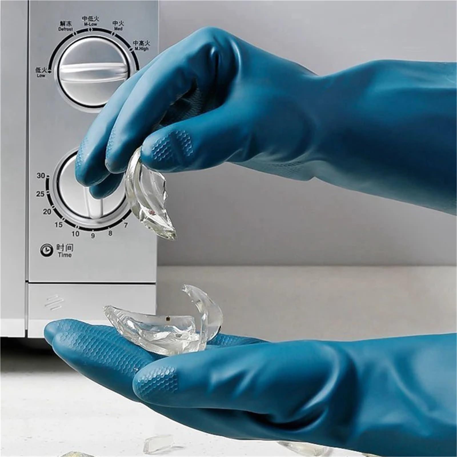 Guantes Limpieza Guantes impermeables de forro polar grueso, 2 o 4 pares, for limpieza del hogar, baño, cocina, protección manos