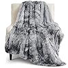 Bedsure fluffy throw blanket gifts for women men soft fleece sherpa cozy fuzzy plush warm minky thick faux fur throw for couch bed home living room decor spring blanket gifts for mom dad grey  urban country home decor