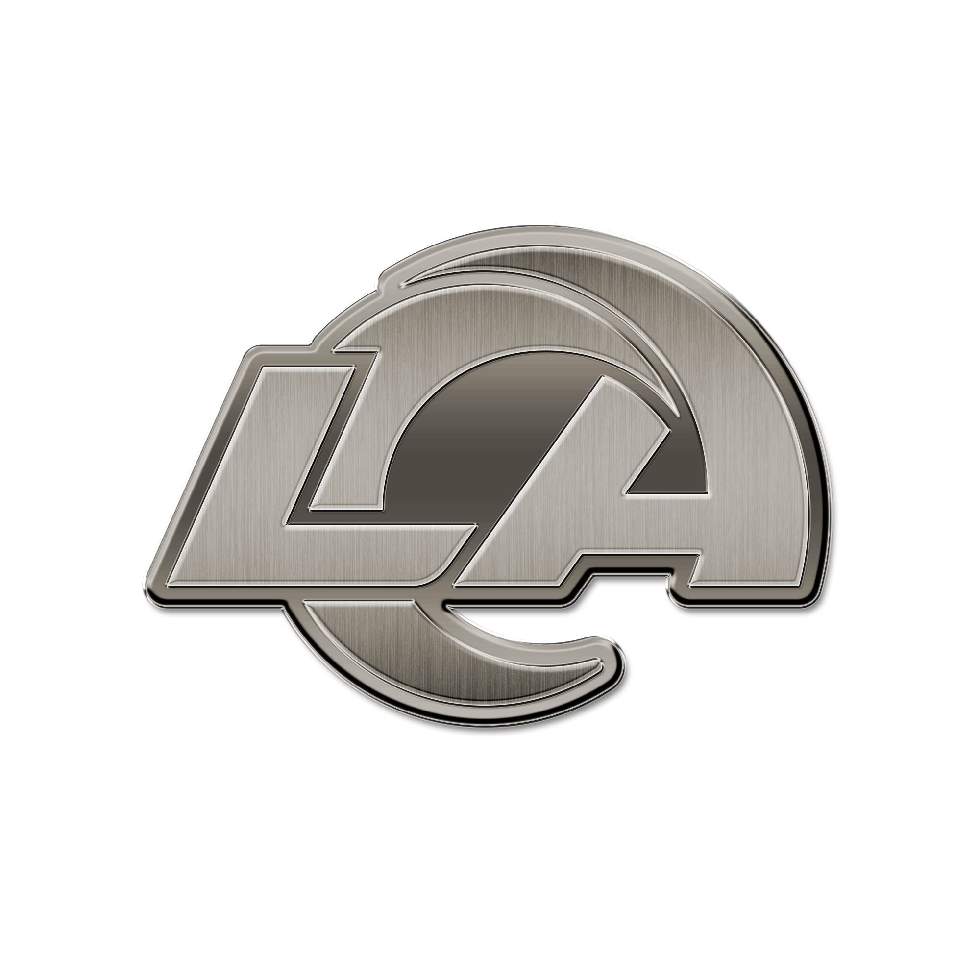 NFL Rico Industries Los Angeles Rams Antique Auto Emblem Antique Nickel Auto Emblem for Car/Truck/SUV