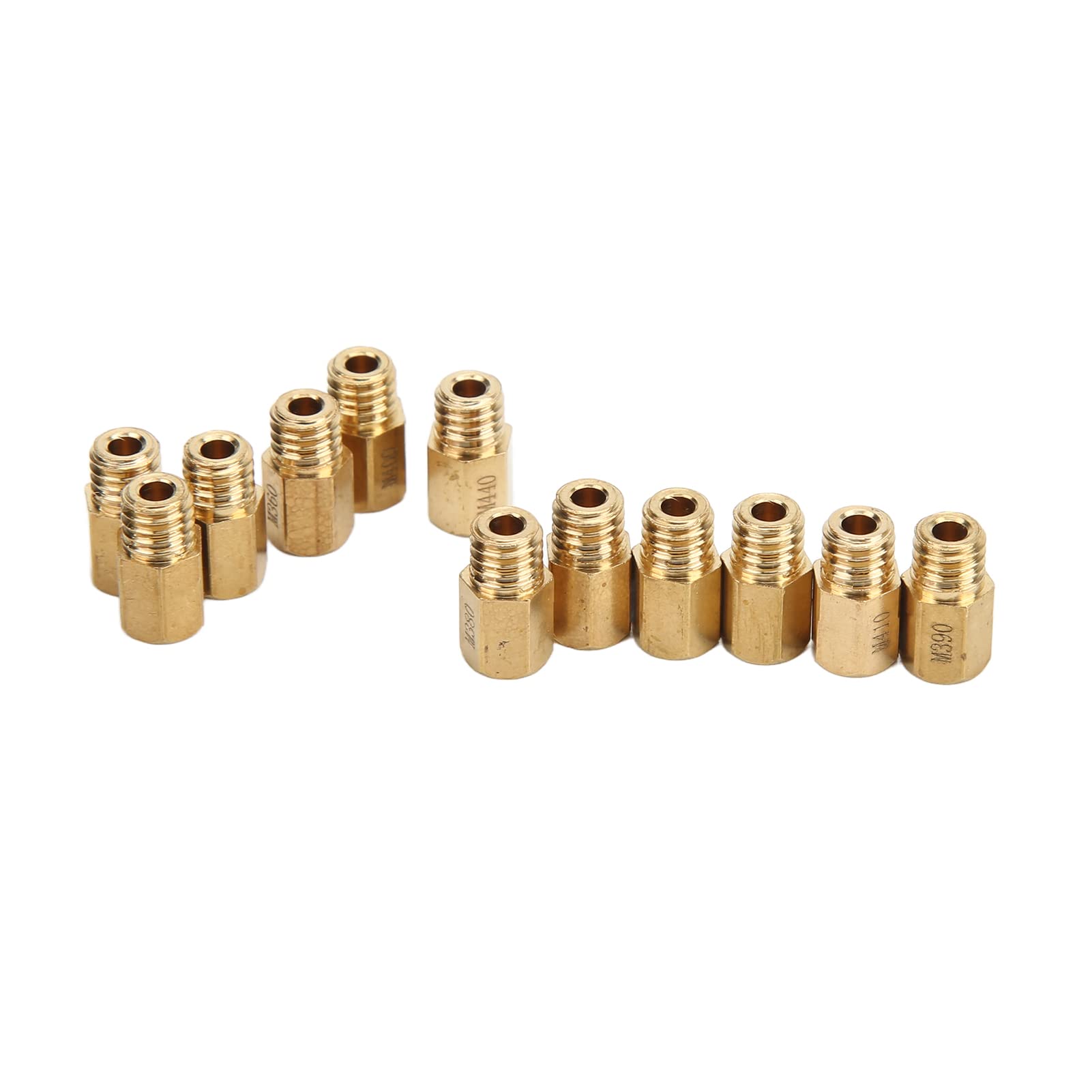 12 PZ Getti Carburatore Carburatore Getti Principali Metallo Kit Getto Principale Getti Principali del Carburatore Set di Accessori Set di Ugelli Carburatore Ugello del Getto Principale Carburatore