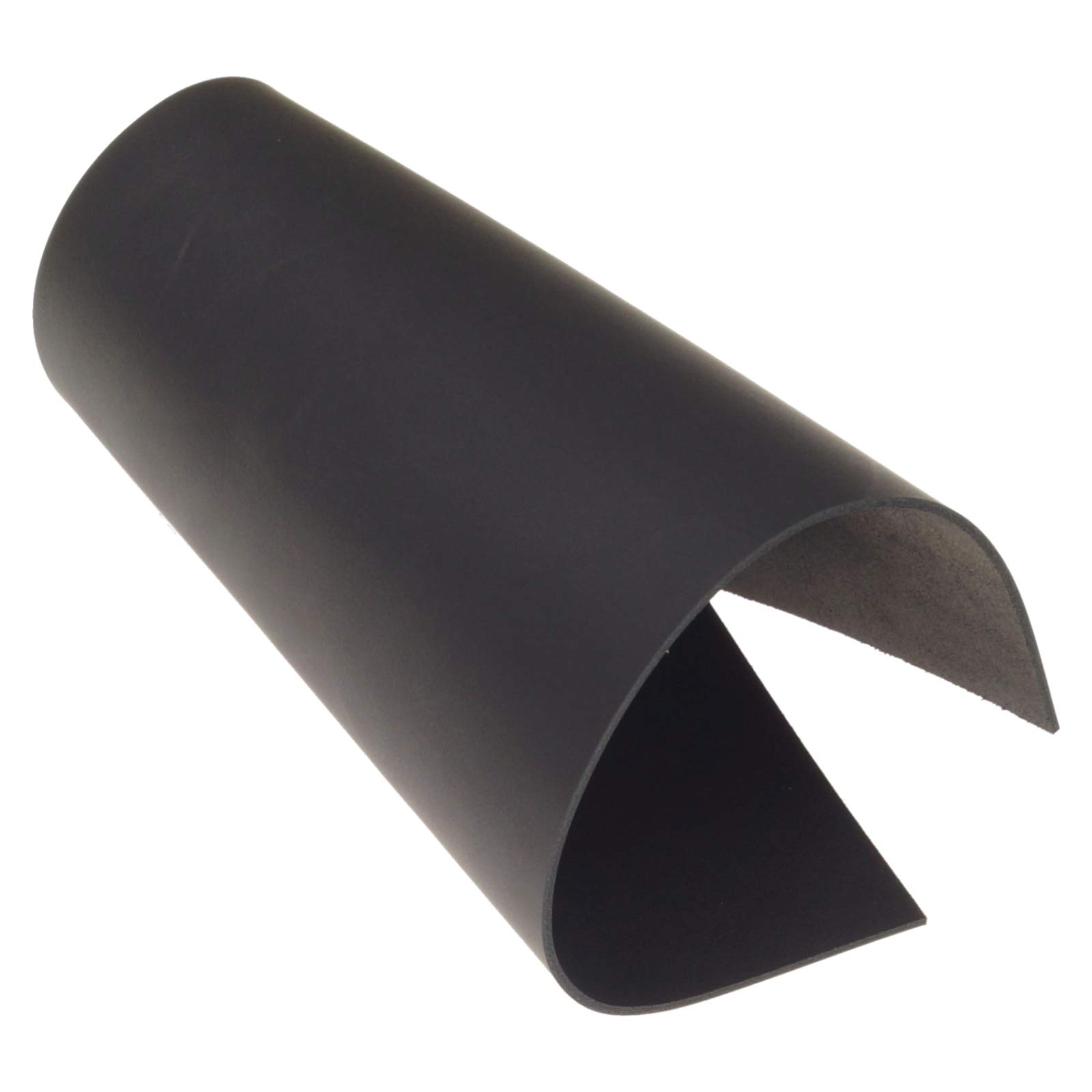 Pelle Di Vacchetta Naturale - Nero, Spessore 3mm, Finitura Liscia, Foglio A4 Per Hobby E Creazioni
