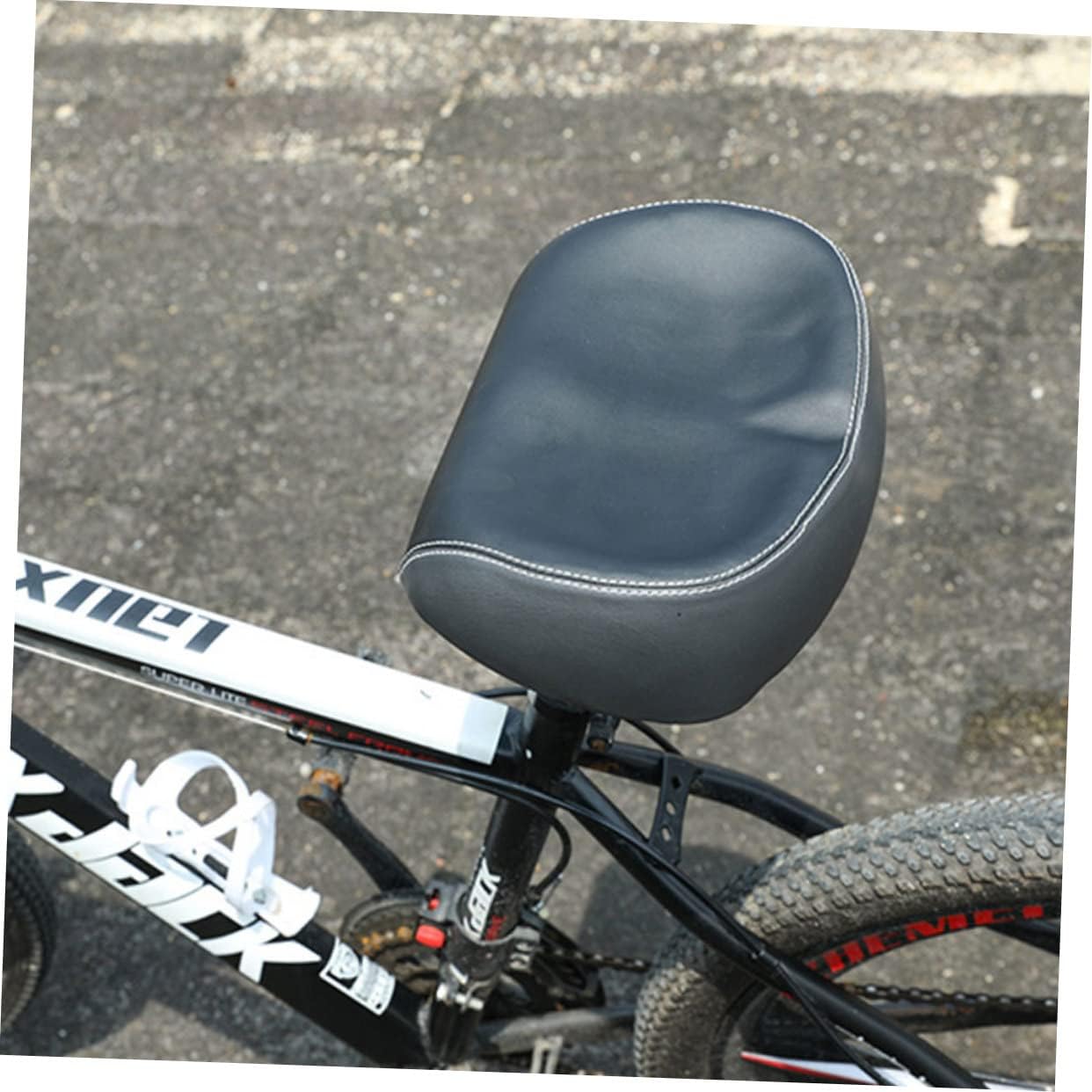 Noseless Widened Bike Saddle Comfortable Ergonomic Shockproof Cushion for Road and Mountain Bikes Lightweight Black Seat Pad