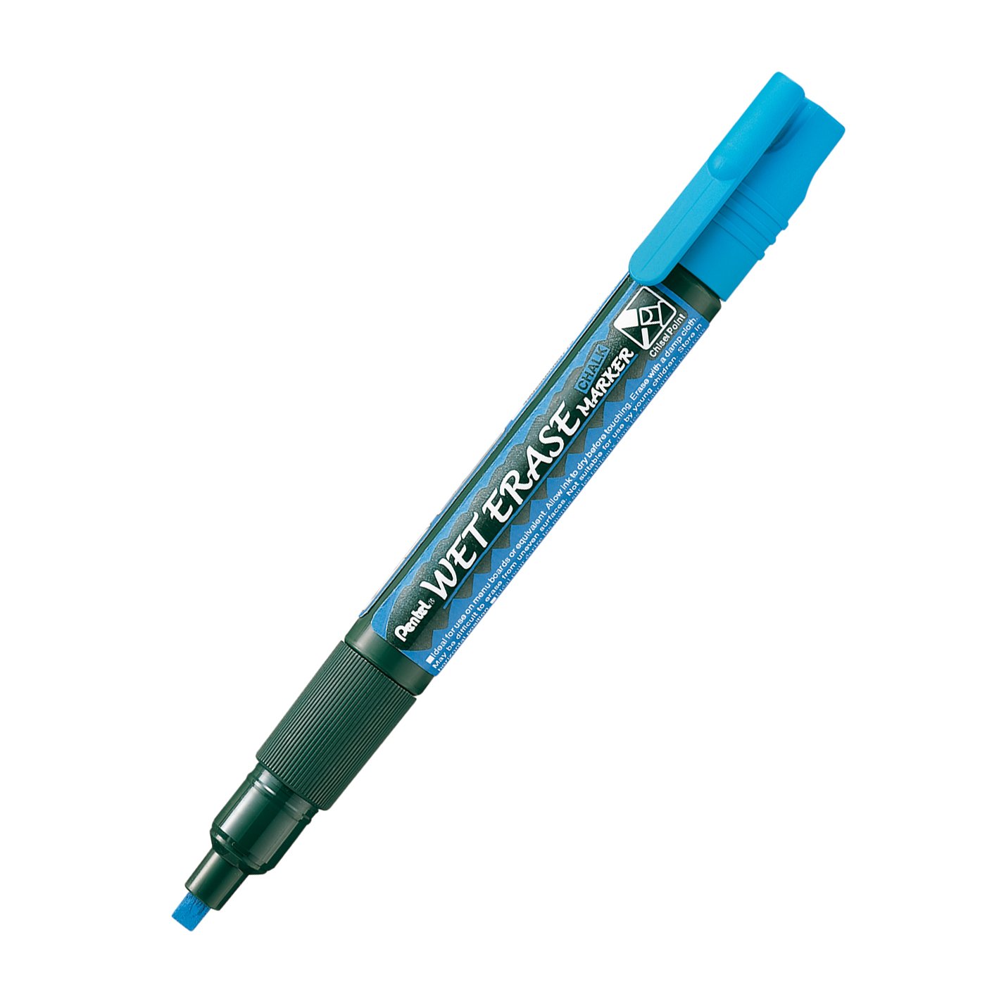 Marcador tiza borrable Wet Erase azul (12 unidades)