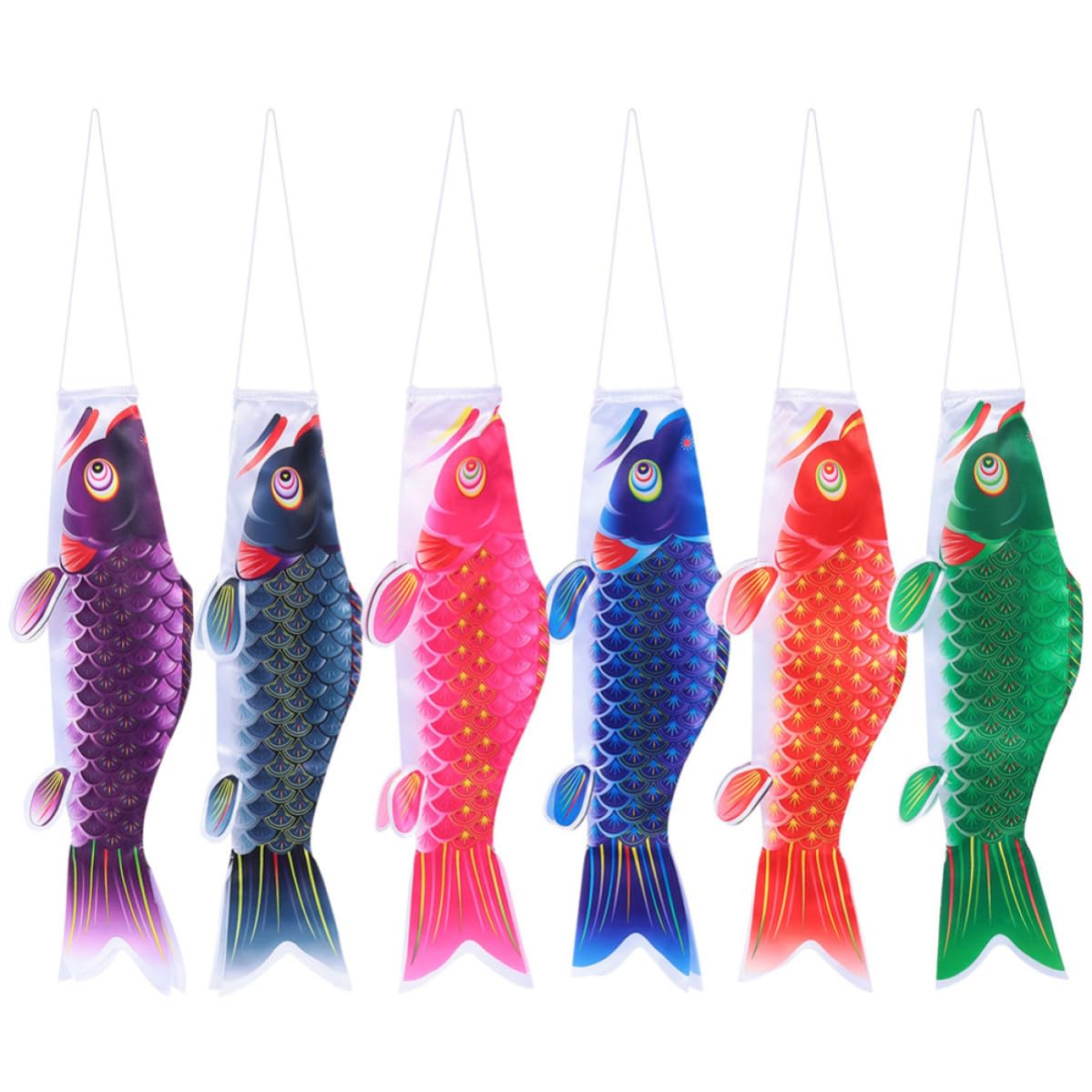Banderas Japonesas de Carpa de Seda Decorativas para Celebraciones Exteriores