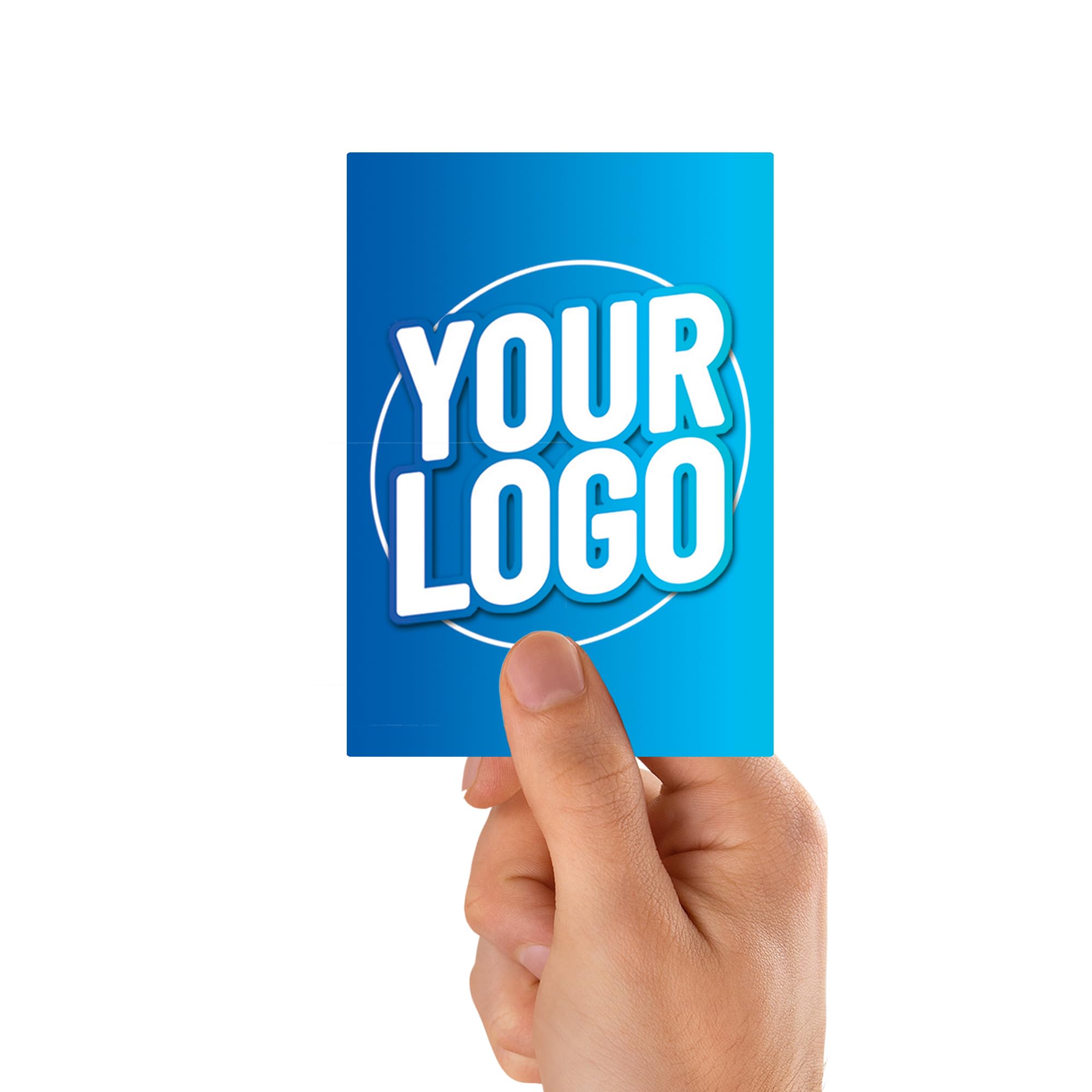 Personalised 97mm x 139mm Rectangle Stickers - Custom Business Logo Labels - Label - Company Branding Sticker - Packaging - Thank You Seals (Matt White, 36 Labels (9 Sheets)) — image 1