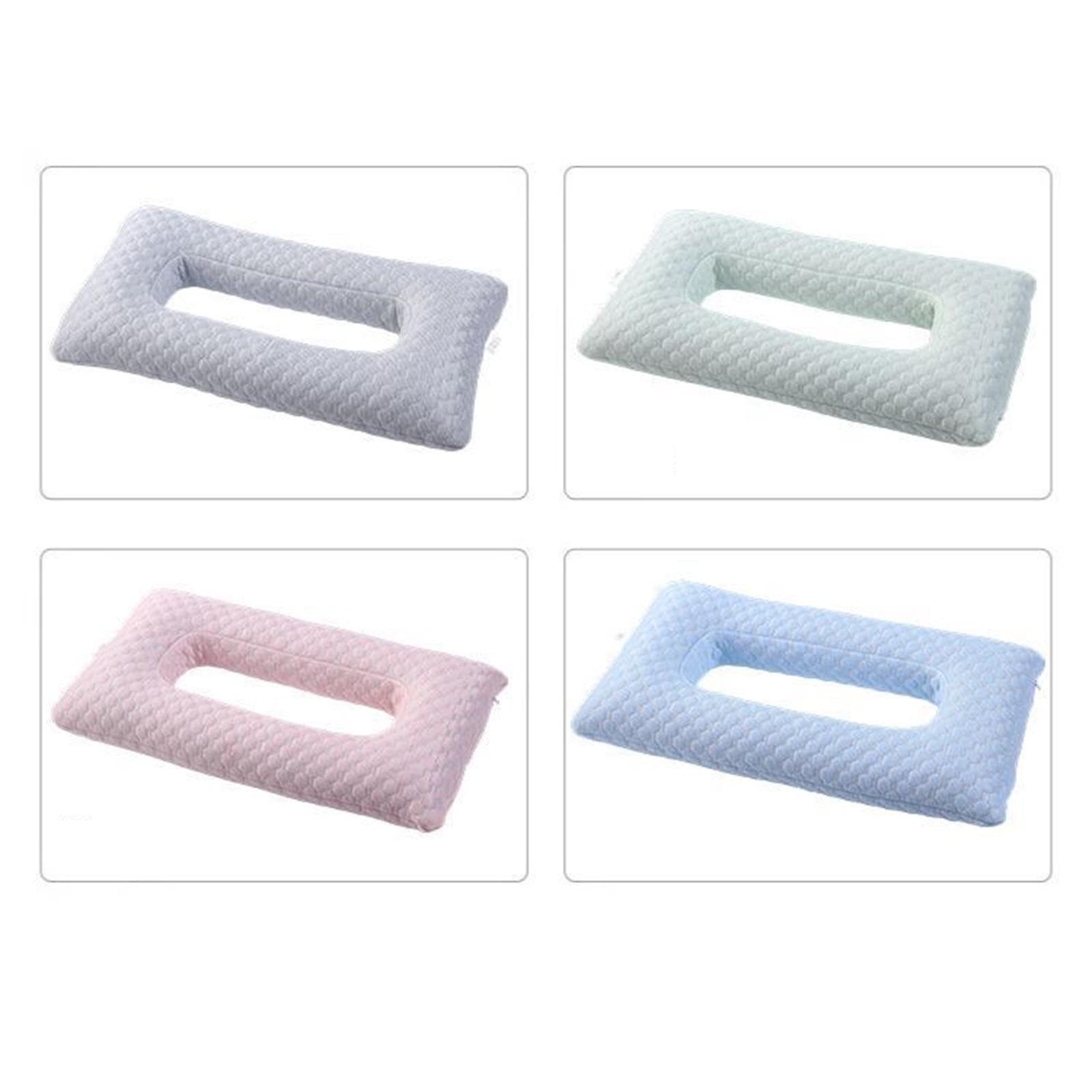 Ohrlochkissen Seitenschläfer, Piercing Kissen Ohr Memory Foam, Ergonomisches Seitenschläferkissen Weich für Ohrpiercing, Ohrenschutz, Kopfhörerträger Komfortable Entspannung, Grau