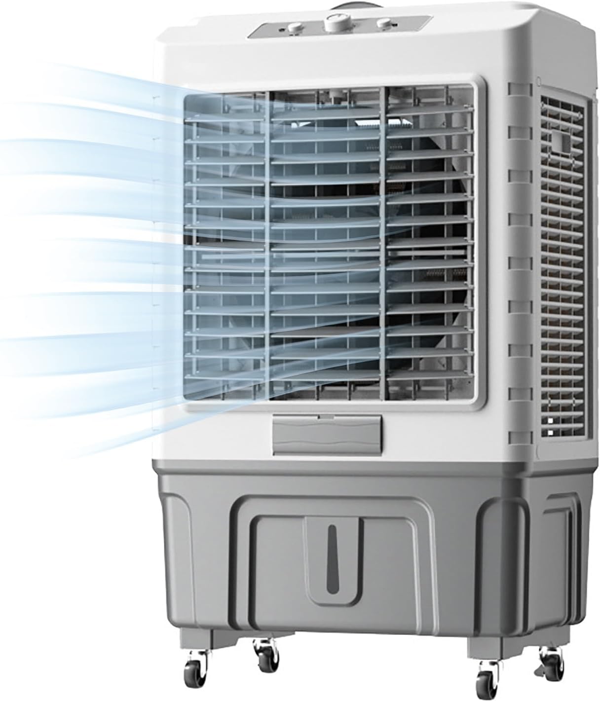 Commercial Evaporative Air Cooler Fan, 60L Water Tank and 3 Fan Speeds, Portable Industrial Swamp Coolers, Evaporative Cooler with 120° Oscillating, 3 in 1 Air Conditioner