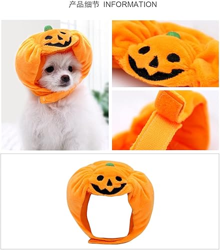 Miniatura 5 de Sombrero de Halloween para gato, sombrero de Halloween para perro, gorra de calabaza, fiesta de cachorro, disfraz de truco, calabaza de Halloween,
