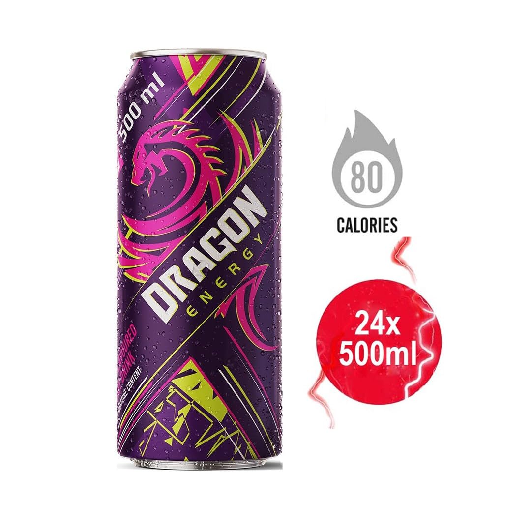 Dragon Xtreme Berry Flavoured Energy Drink 500 ml (Pack of 24