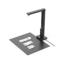 CZUR Lens 1200 Pro Scanner per Documenti Webcam, Telecamera e Visualizzatore di Documenti, Alta Risoluzione da 12MP, Scansione Fino a A4, 330DPI, Multilingue OCR per Windows e macOS