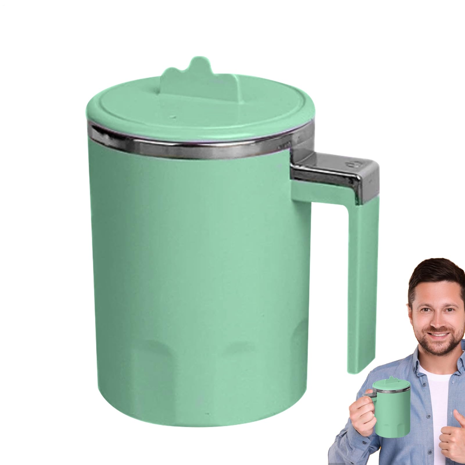 Miscelatore elettrico per bevande, portatile per mescolare il caffè, da caffè rotante da 12 once con motore ricaricabile, strumento da viaggio alimentato tramite USB, accessorio per