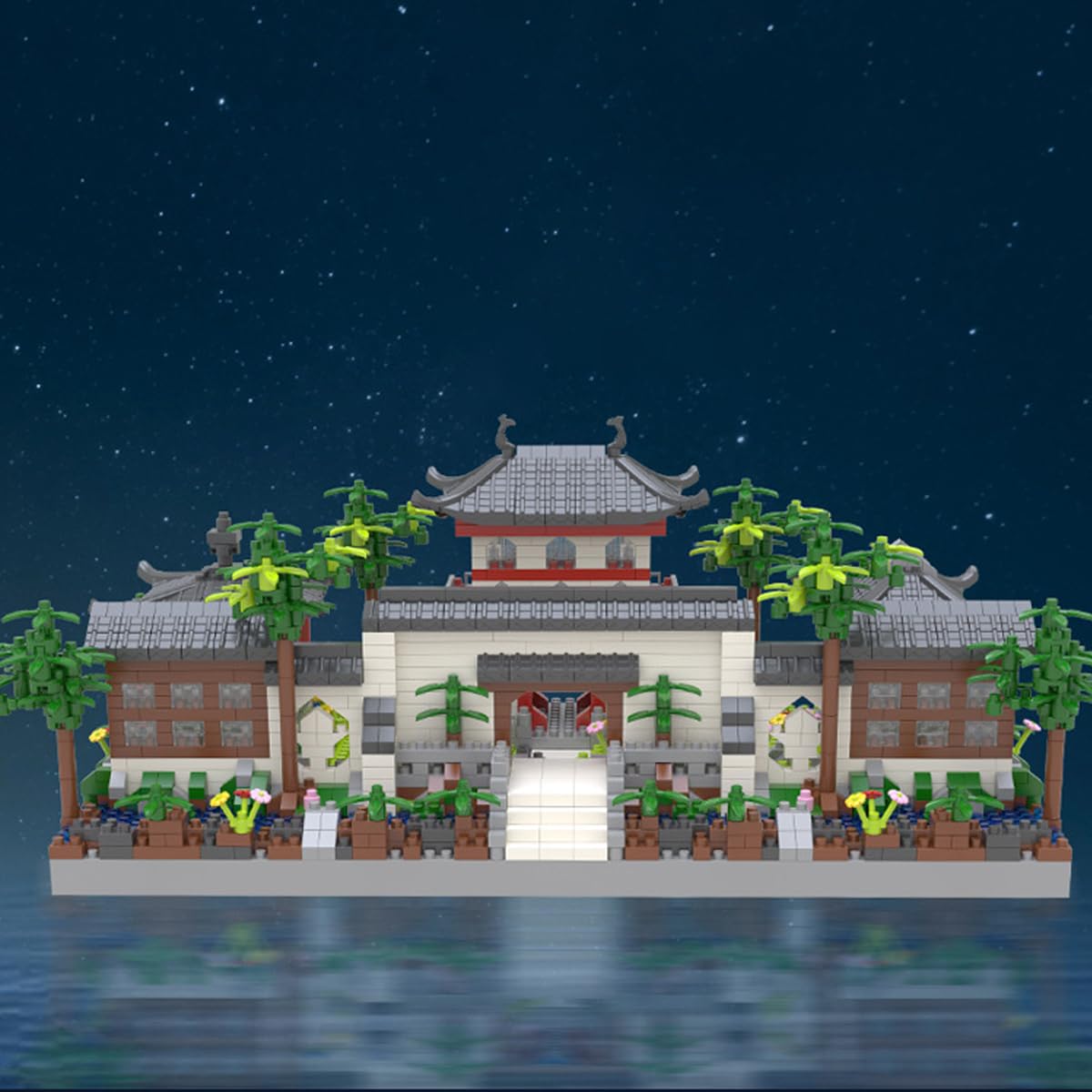 Suzhou Garden Baumhaus Bauklötze Kit, Chinese Architecture Micro Bausteine Set, Chinesische Architecture Suzhou Garden Mini Bausteine Bausatz, für Erwachsene oder Jugendliche(5650PCS)