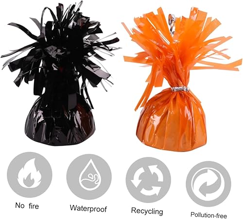 Miniatura 3 de ibasenice 3 juegos de 4 piezas de globos colgantes para globos, globos de peso, accesorios para globos, bloques de peso amarillos, globos grandes,