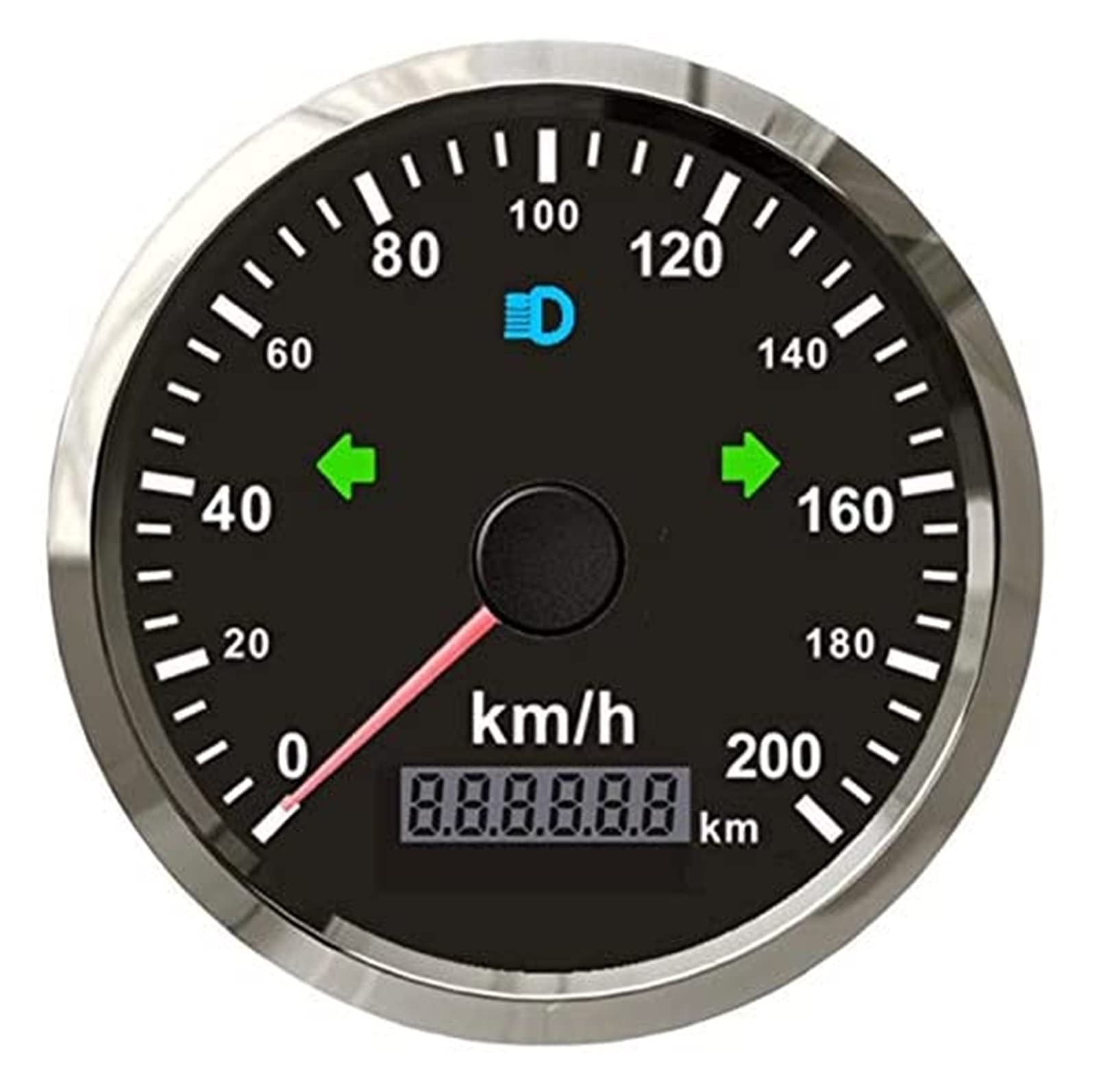 XMING uniwersalny GPS. Prędkościomierz 0-200 km/h do motocykla samochodu ATV UTV. Overpeed Buzzer 3 3/8 cali (85 mm) 9-32V z podświetleniem