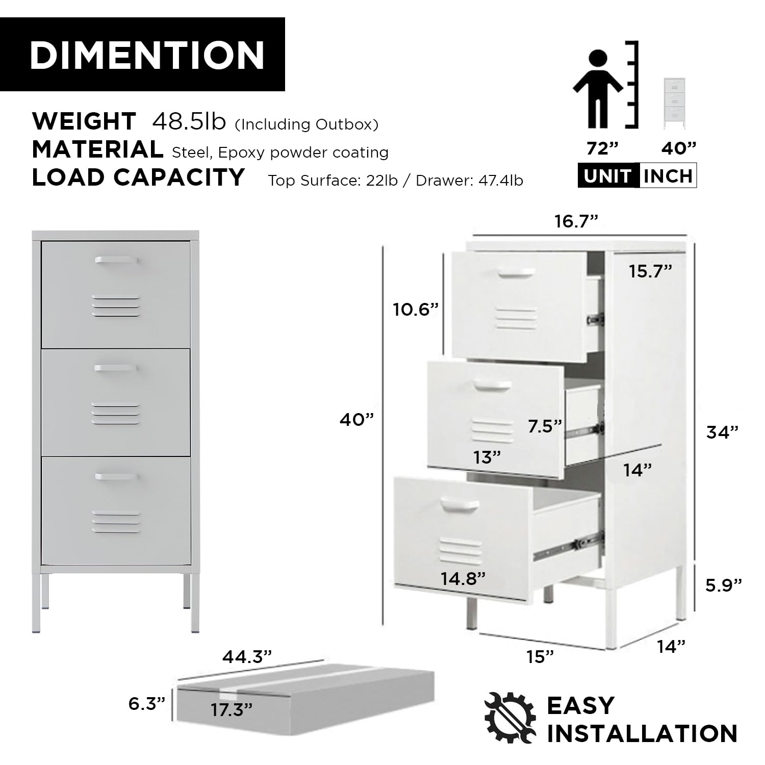 Amazon.com: MARKETB Storage Cabinet, 3-Tier Steel Office Amazon.com: MARKETB Storage Cabinet, 3-Tier Steel Office