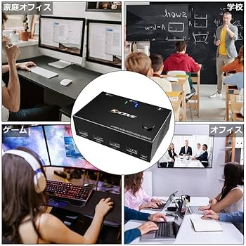 Amazon.co.jp: 【!!!メイン画面+拡張】KVMスイッチデュアルモニター、2