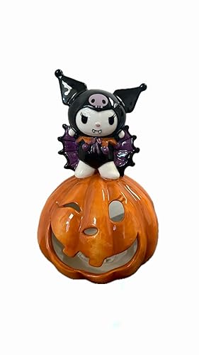 Blue Sky Clayworks Hello Kitty Friend Kuromi Vampire Halloween Candle House, 7.5-inches Height, Limited Edition, Ceramic