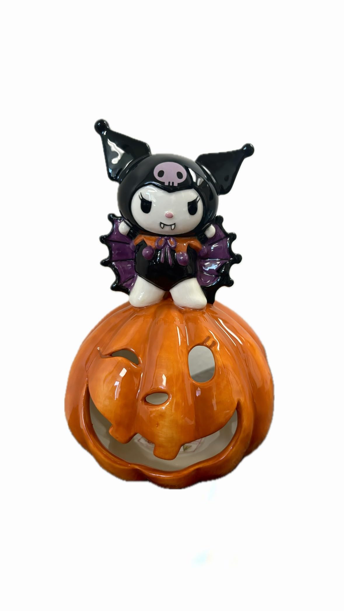 Blue Sky ClayworksHello Kitty Friend Kuromi Vampire Halloween Candle House, 7.5-inches Height, Limited Edition, Ceramic