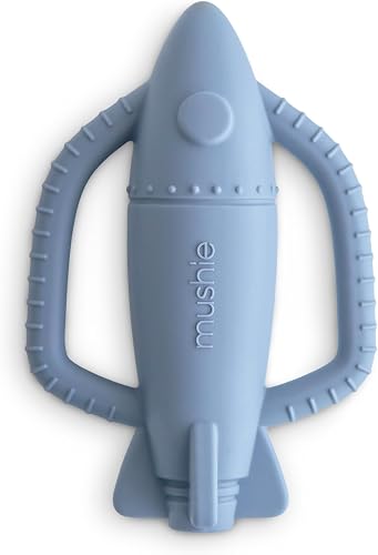Mushie Rocket Rattle Teether - Tradewinds