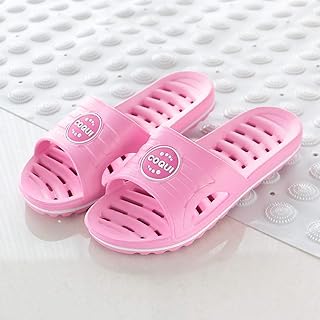 B/H Antiscivolo Estate Spiaggia Ciabatte,Pantofole da Bagno Antiscivolo, Massaggio Sandali Domestici Fondo Morbido-Pink_42 / 43,Ciabatte da Spiaggia e Piscina