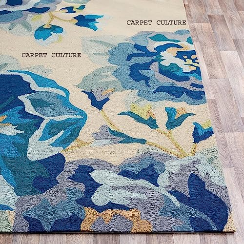 Image of Carpet Mahal Handmade Handwoven Tufted Made of 100% Soft Blended Wool Export Quality Carpets with 1 Inch Thickness (8x10 Feet) Color Multi
