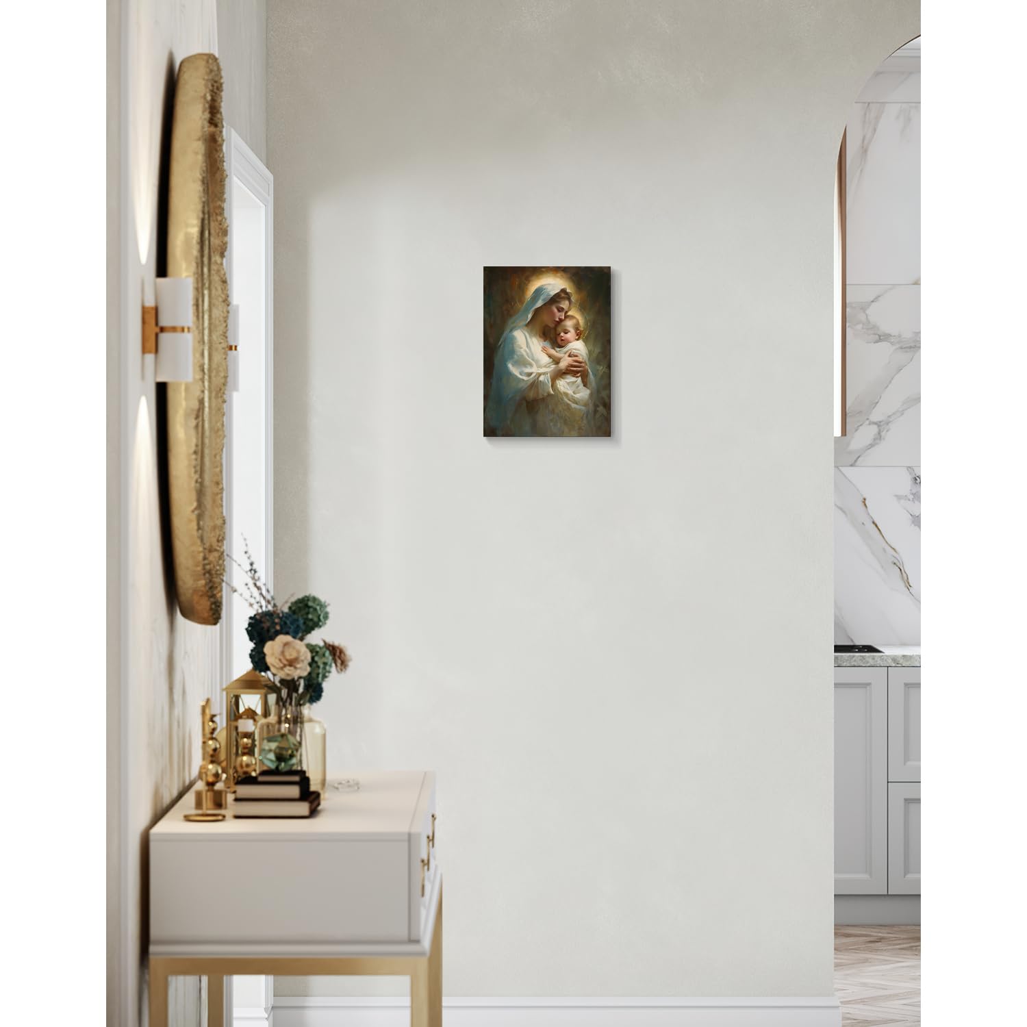 Amazon.co.jp: vandlife 聖母マリア キャンバスプリント