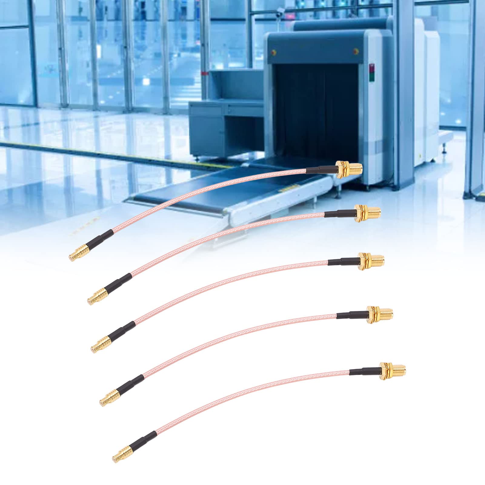 Câble coaxial 50Ω 5 pièces Câble Coaxial RF Faible Perte MCX Mâle vers SMA Femelle Câbles Adaptateur pour Système GPS Routeur Internet sans Fil Transmetteur Radio TFL‑316‑10 50Ω