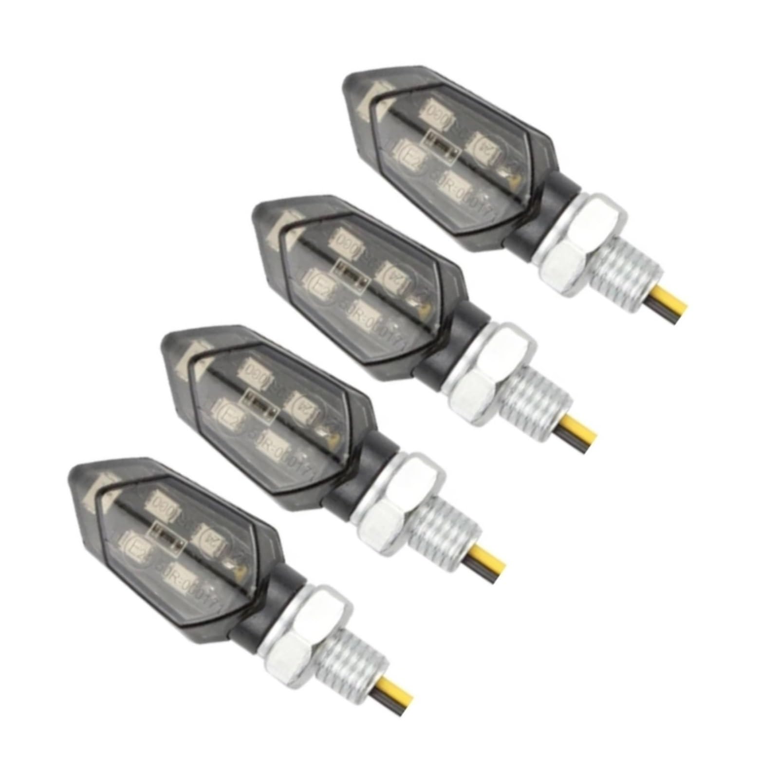 Per Z900RS ZZR600 Per Z250 Per EX250 EX300 Moto Sinistra E Destra B Indicatore Di Direzione Luce Ambra Lampeggiante Lampada 8mm 12V(4pcs)