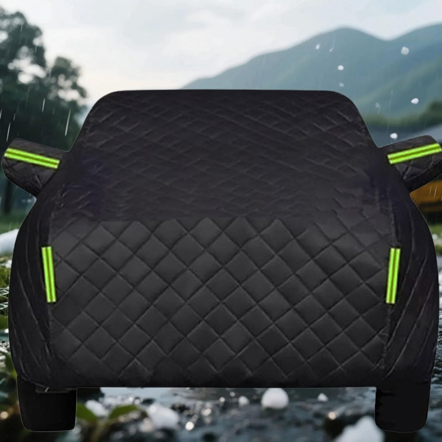 Hail Proof Car Cover Compatible with Chevy Cadillac Escalade ESV - Heavy Duty 6mm Anti-Hail Cover | Waterproof, Windproof, Reflective Strips, All Season Custom Fit