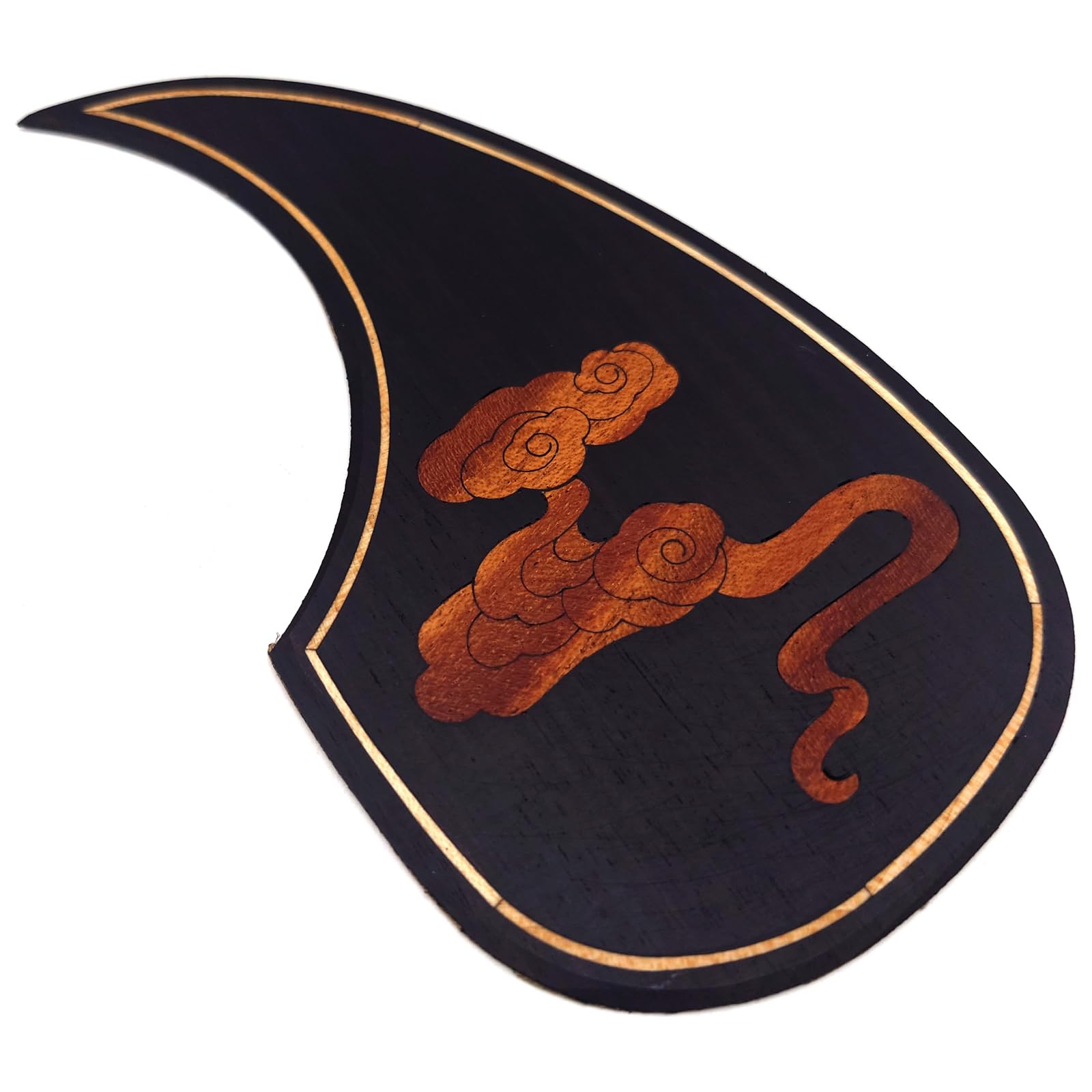 Guitar Pick Guard, Battipenna in abalone in palissandro autoadesivo for Chitarre acustiche folk D-45 Taylor(7)