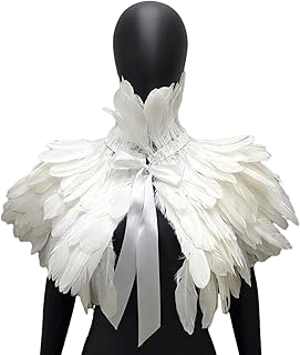 WLNEXT Capa de Halloween para fiesta de cosplay, chal unisex para juegos de rol, accesorios de disfraces, color blanco