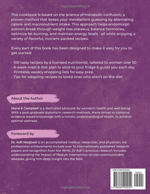 The Easiest Metabolic Confusion Diet Cookbook for Endomorph Women Over 50: 100 Nutritionist-Approved Recipes + 8-Week Meal Plan To Lose Weight, Burn Stubborn Fat, Balance Hormones & Increase - Image 2