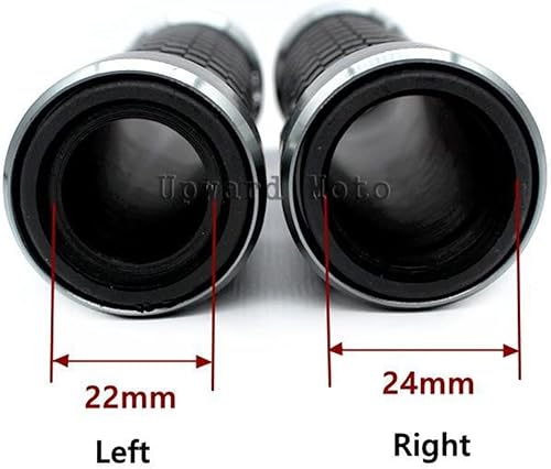Miniatura 2 de RESKIO Motorcycle Handlebar Grips for Yamaha XJ6 XJ-6 Diversion Motorcycle Accessories 78" 22mm Handlebar Grips Handle Grip Protector Handle Bar