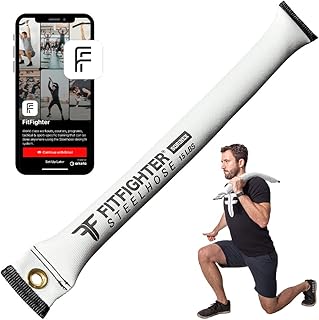 FitFighter 15lb Steelhose | Flexible Free Weight | 5-in-1 Dumbbell, Kettlebell, Sandbag, Medicine Ball, & Sledge | Indoor/Outdoor Home Gym Weights | Easy-to-Grip Weight For Full Body Workout