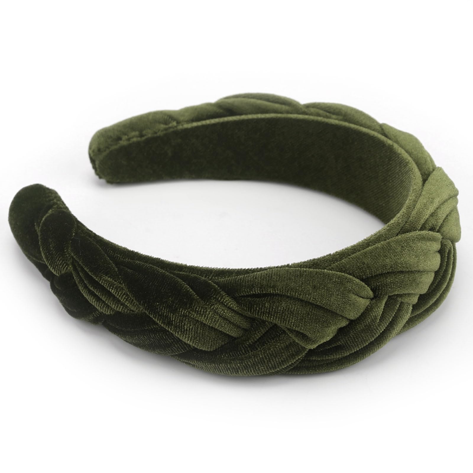 DRESHOW Velvet Braided Headband Women Hair Hoop Elastic Hair Bands Fashion Headbands for Women