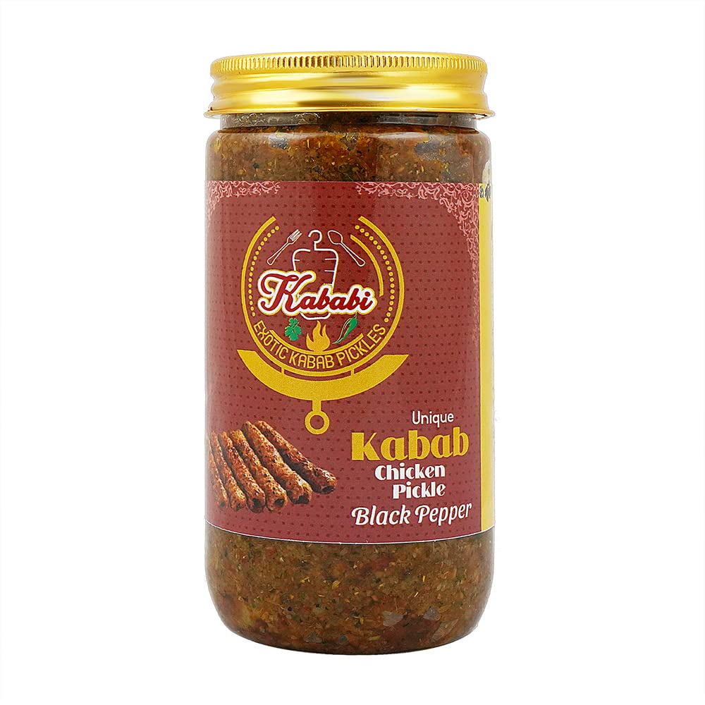 Kababi's Chicken Black Pepper Seekh Kabab Pickle (400 GM) Unique Kabab Pickle(Non Veg Pickle)- Chicken Pickle-picture-36