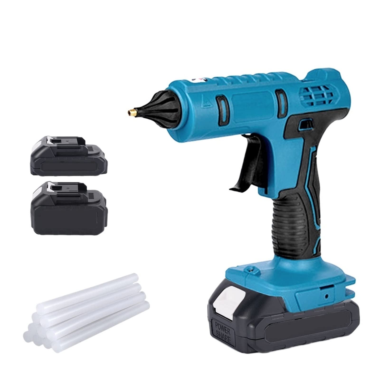 Bezprzewodowy Pistolet Do Klejenia Na Gorąco Z 10 Szt. 11mm Kleje W Sztyfcie Anti-scald Akumulator Home DIY Narzędzie Do Naprawy Baterii Szerokie Zastosowanie(Without Battery)