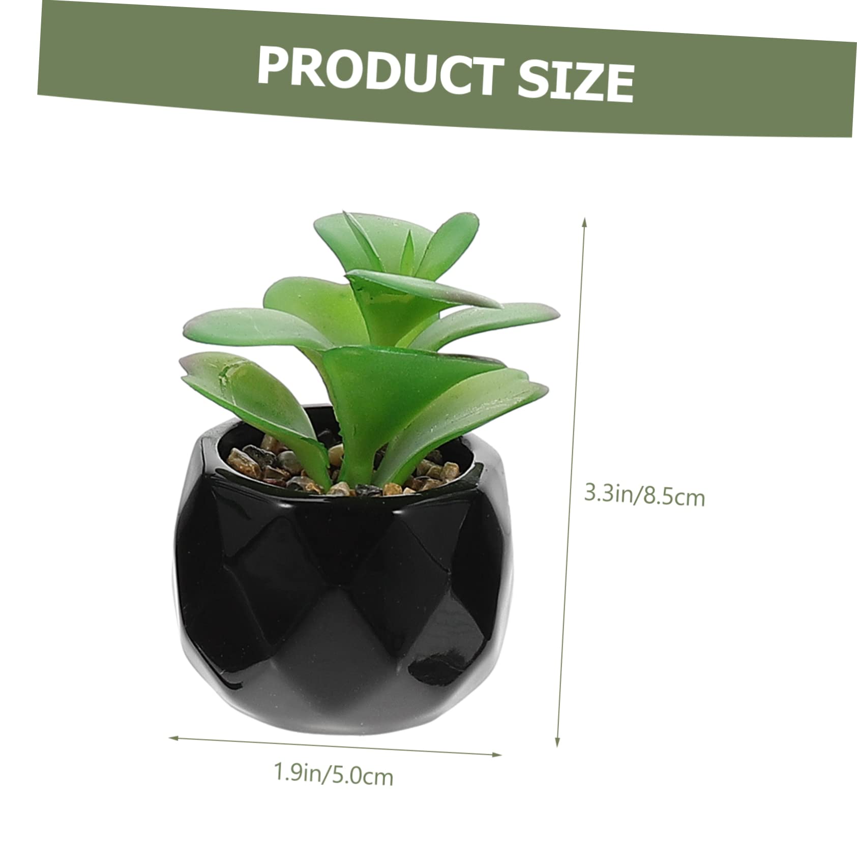 SOLUSTRE 4 Stück Teiliges Set Künstliche Sukkulenten im Topf Realistische Bonsai Dekoration für Wohnzimmer Büro Küche und Schlafzimmer für Pflegeleichte Innenräume