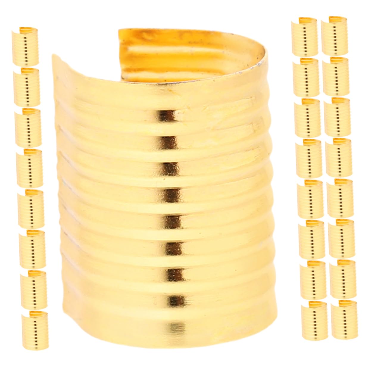 VILLCASE Leather Rope Clips 100pcs Tassel Rope Clip Crimp for Jewelry Wire Clamp DIY Crafts