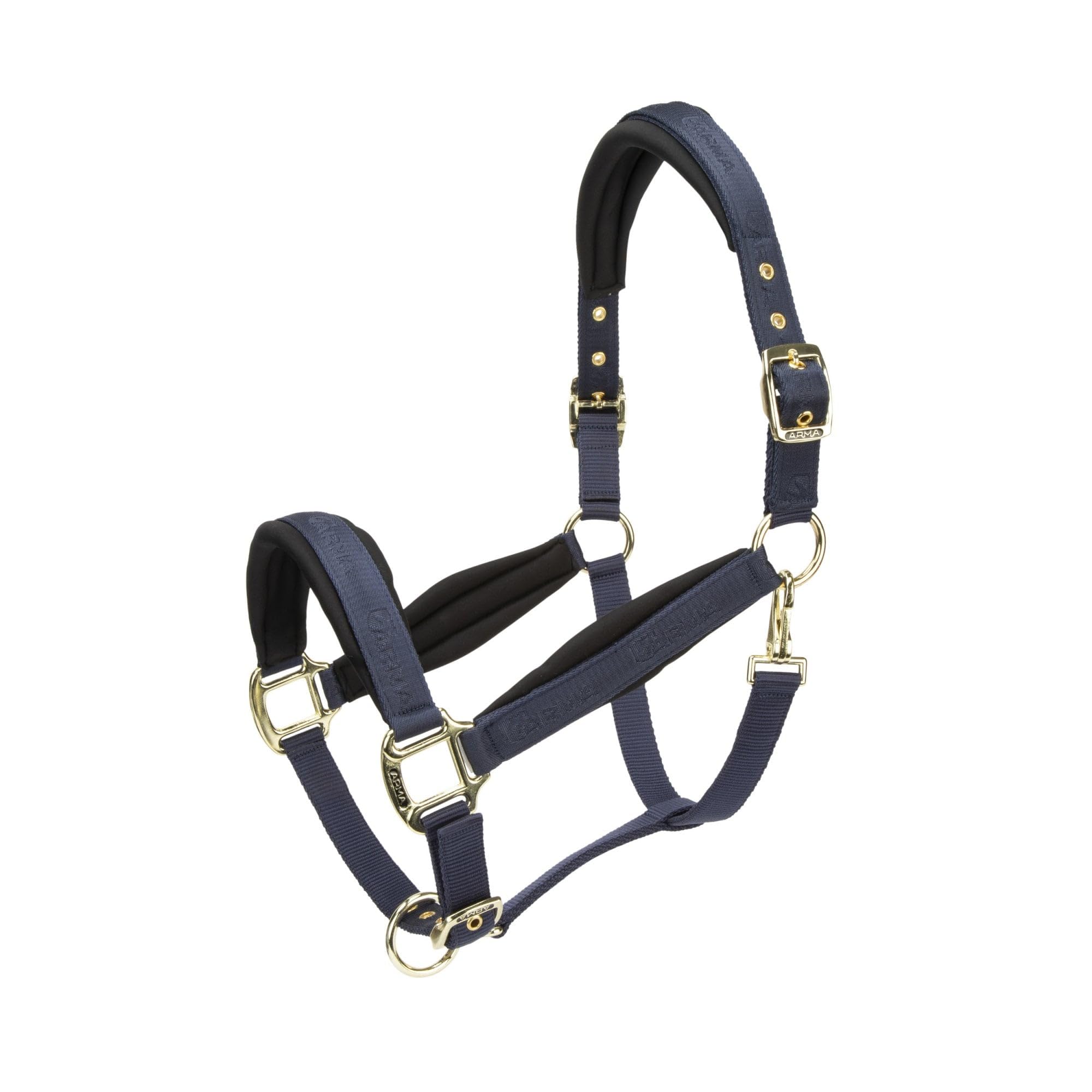 Shires ARMA Padded Headcollar - Navy Blue Cob
