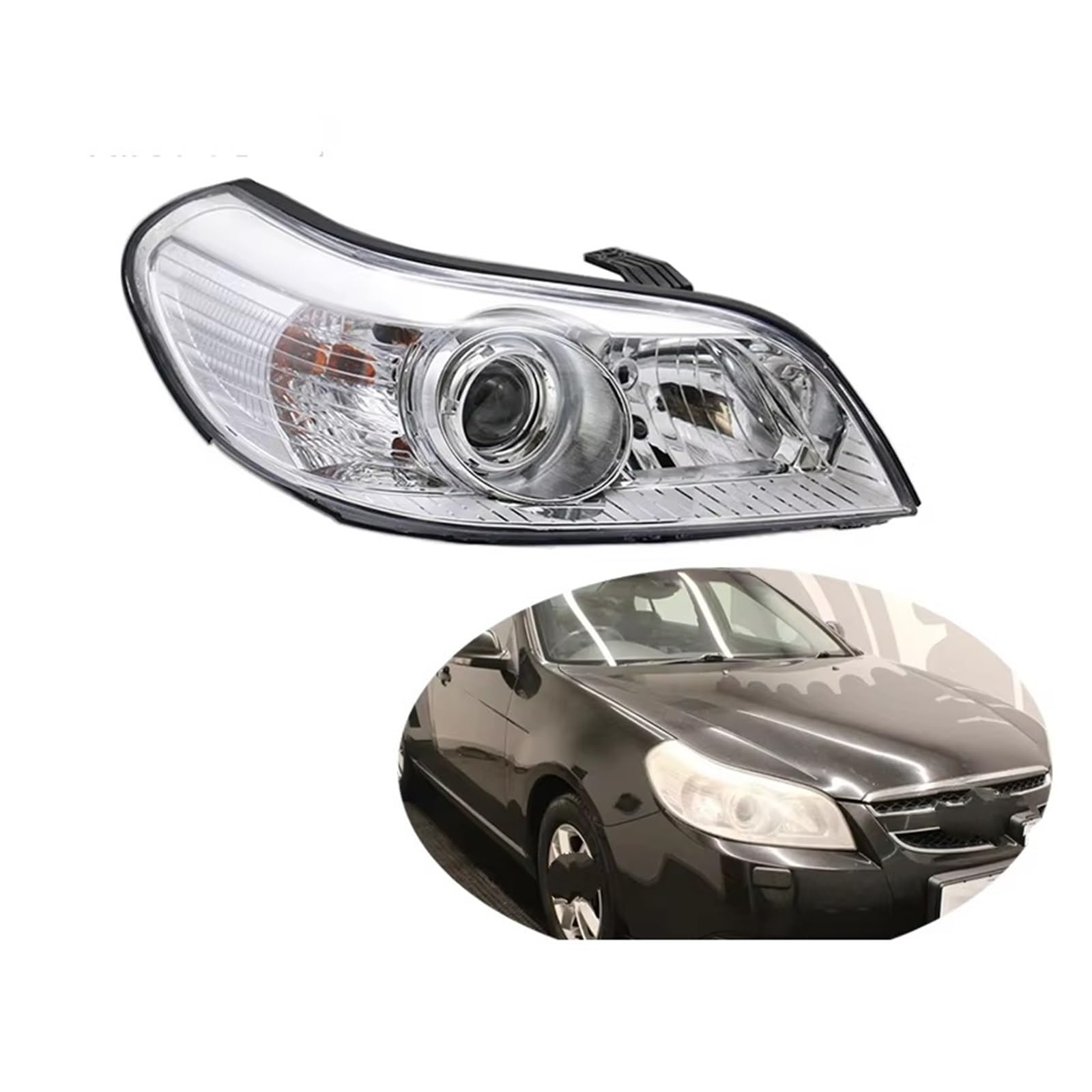 Faro Fanale Anteriore per Chevrolet per Epica V250 2006-2009 Faro Anteriore Luce Anteriore Gruppo Lampada Fari Anteriori Auto(Giusto)