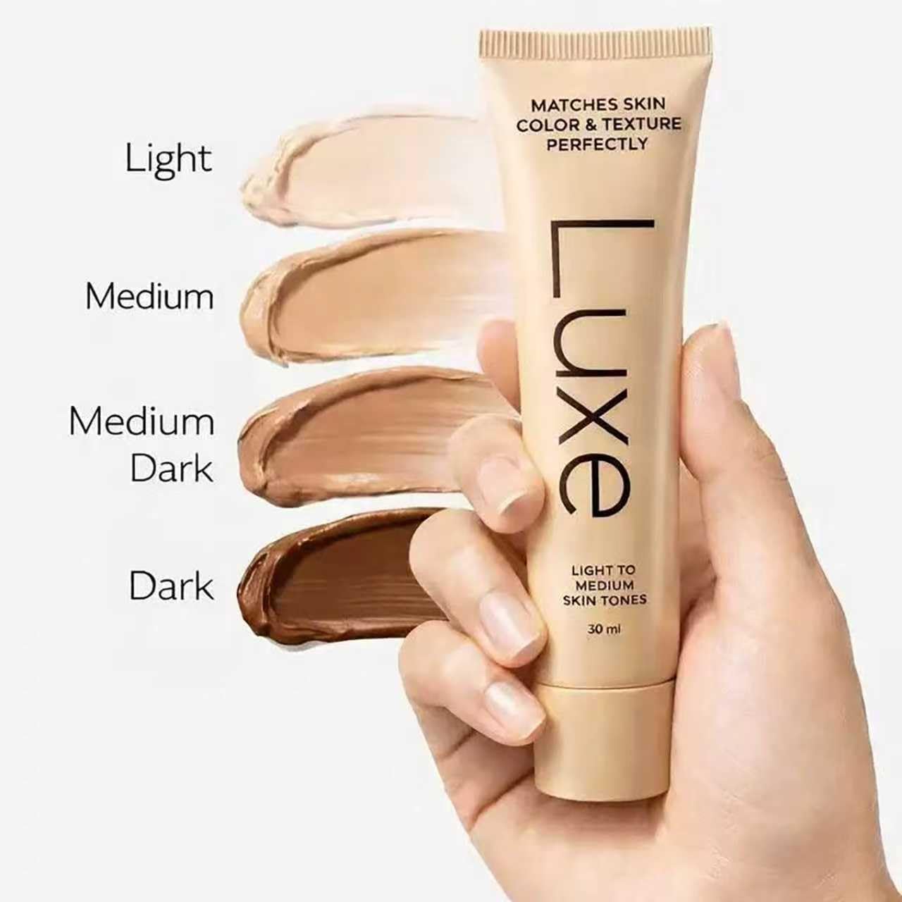 Luxe Color Changing Foundation for Women – Instantly Adapts to Your Skin Tone – Buildable Light-to-Medium Coverage – 12-Hour Wear – Natural Dewy Finish - Light 1 piece — view 6