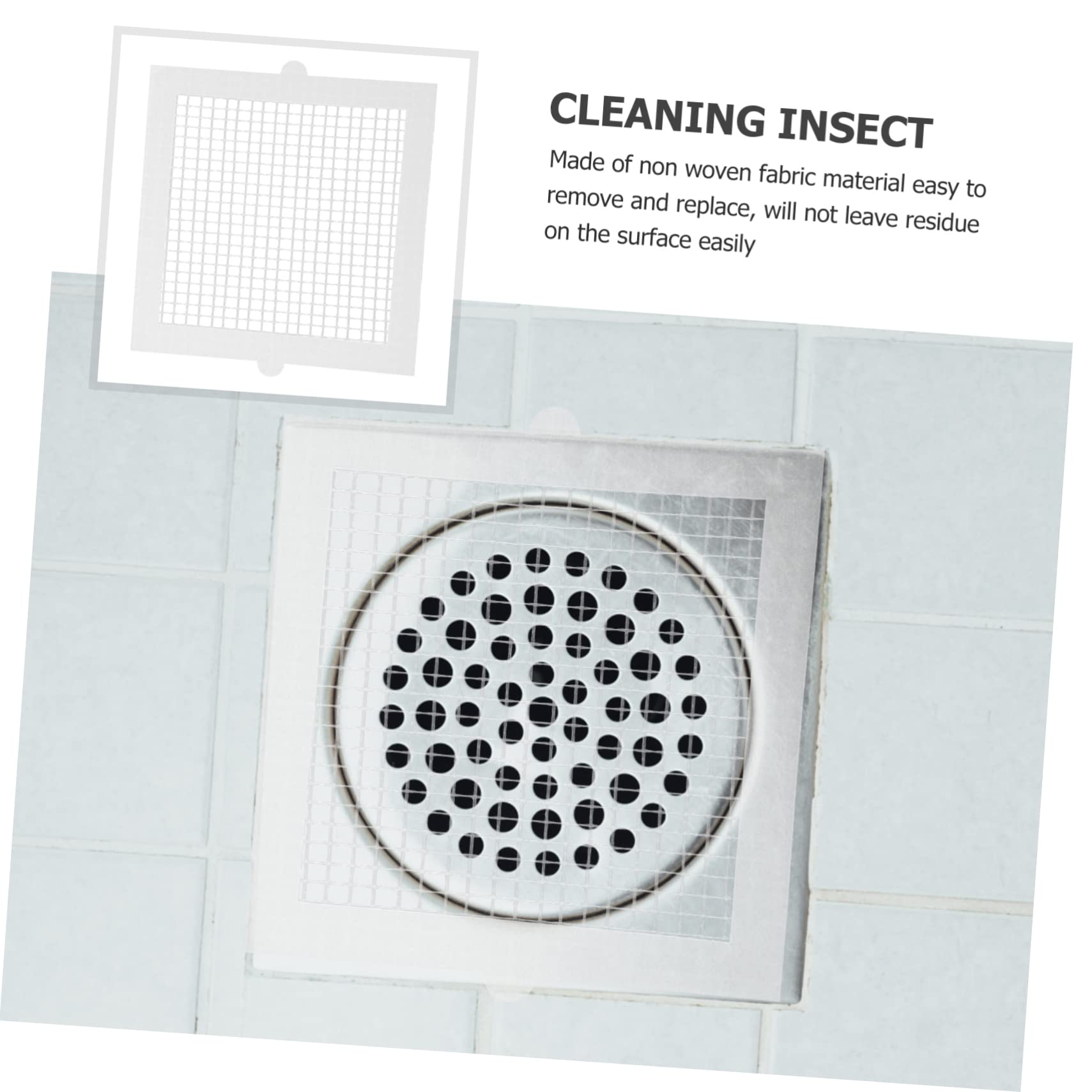 Uonlytech 150piezas Pegatinas Desagüe Desechables para Anti-obstrucción Filtro Uso Baño Cocina y Lavabo