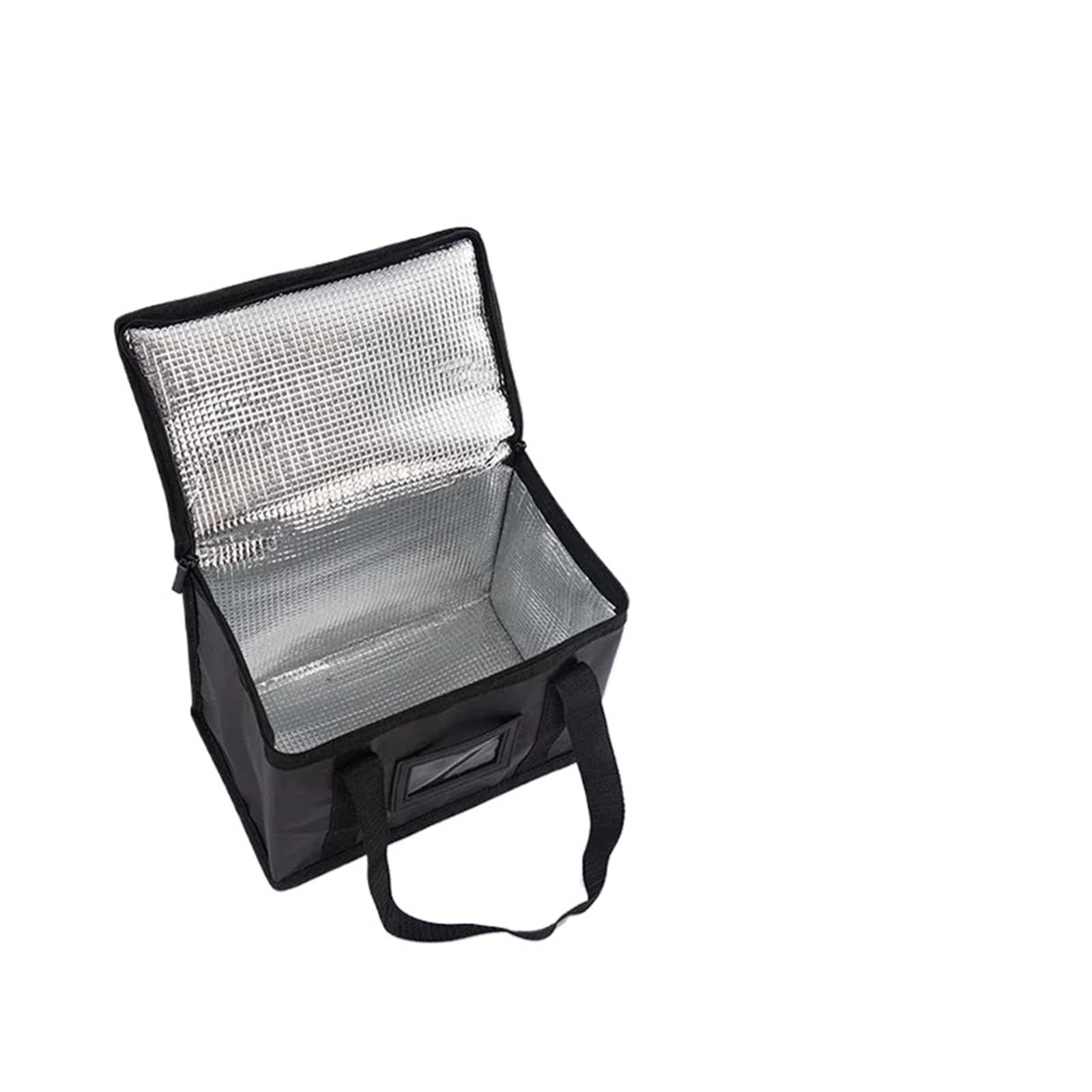 Genérico Caja de asas térmica aislada de 70L, bolsa grande de almacenamiento con cremallera, bolsa de comida de papel de aluminio for Picnic, Camping, entrega