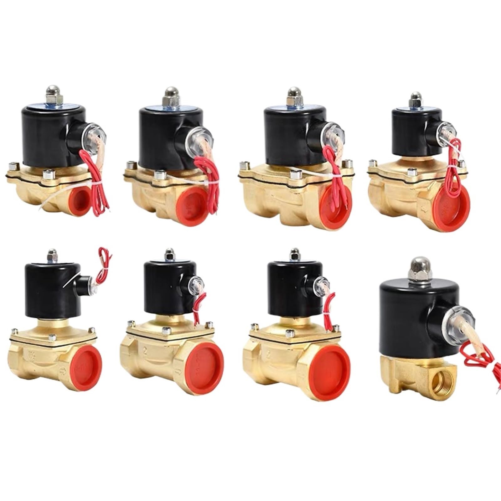 Moevgridr Dn32 1Pcs 1/4'' 3/8'' 1/2'' 3/4'' Electric Solenoid Valve Normally Closed(,Ac220v)